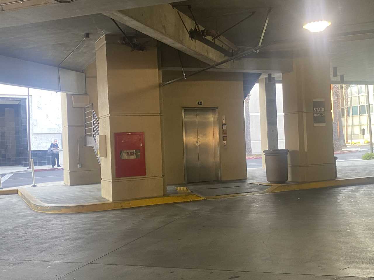  elevator at Brea Mall Parking Garage A